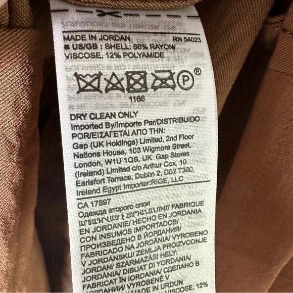 Banana Republic NEW!! Brown Cropped Safari Jacket Size 10 - Picture 10 of 11